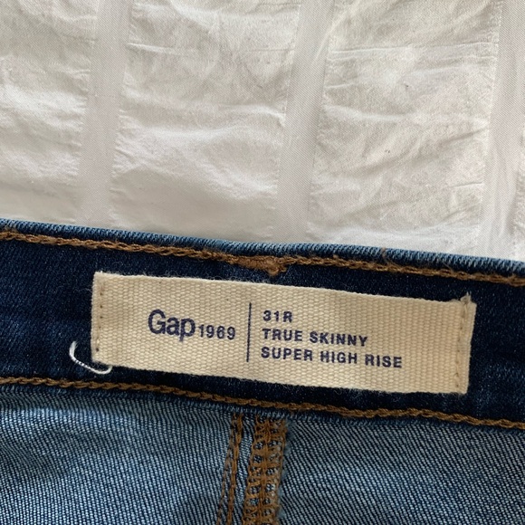 GAP True Skinny Super High Rise Jeans - Blue - Picture 4 of 16